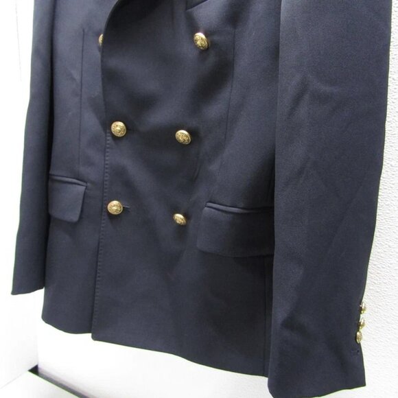 NEW GOLDEN GOOSE Men's Dave Double-Breasted Blazer Size 46 Navy Blue – Tailored - Picture 4 of 16